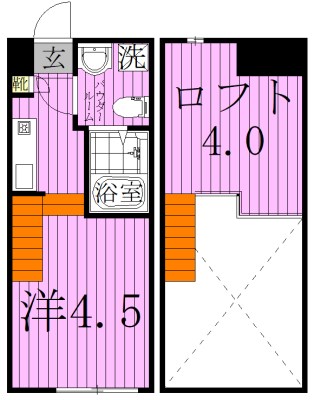 ヒロッズ竹ノ塚 間取り図