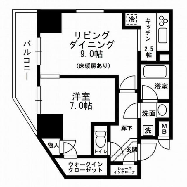レジディア町屋 間取り図