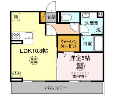 リリー　アネラ 202号室 間取り