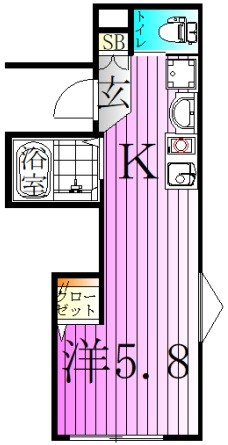 MELDIA梅島Ⅹ 間取り図