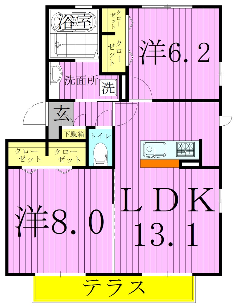 ワイスハイム 間取り図