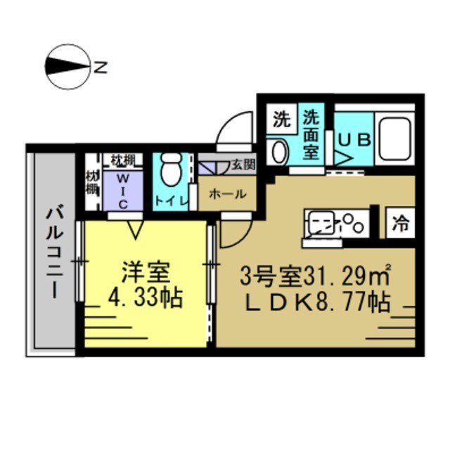 AJ南流山North　Ⅳ 203号室 間取り