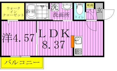 AJ南流山North　Ⅳ 203号室 間取り