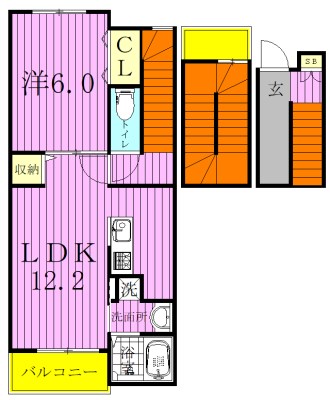 BLESS三郷　A棟 304号室 間取り