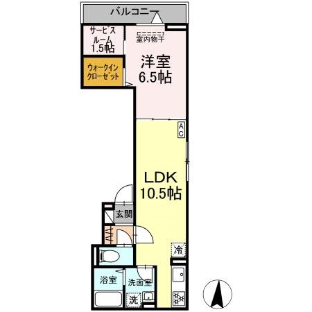 ラールブルー 間取り図