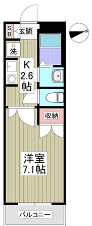 リブレス我孫子 203号室 間取り