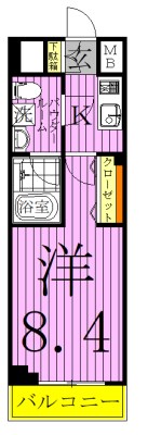 メディフィス千住大橋駅前  間取り図
