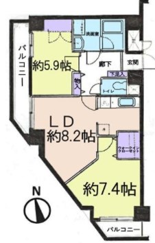 グリーンパーク北千住３　１番館 間取り図