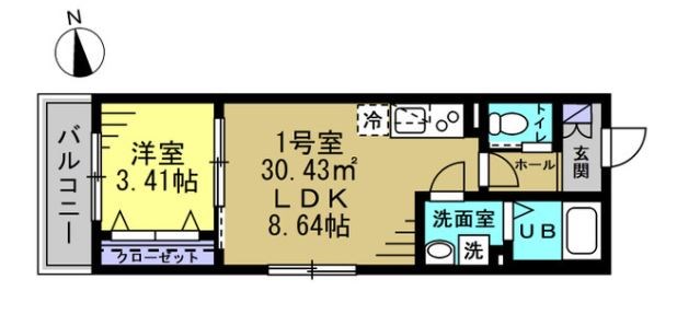 SHITO 101号室 間取り