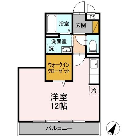 セレニティーホームズＢ 206号室 間取り