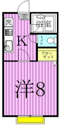 パークフォーラム竹の塚A 間取り図