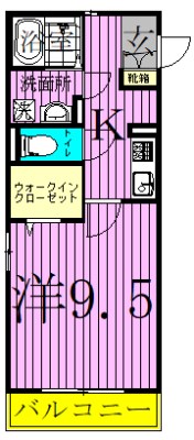 リ・サクラＢ 205号室 間取り