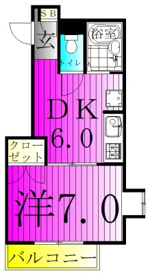 ピアレス新柏 101号室 間取り