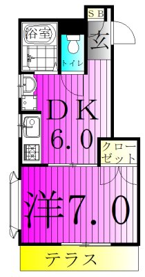 ピアレス新柏 101号室 間取り