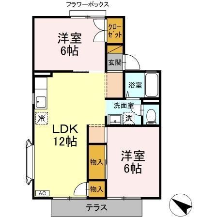 ブエナ・ヴィスタ 102号室 間取り