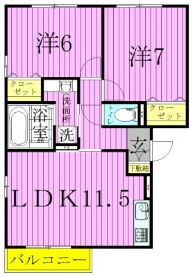 ウィルサクスィード 間取り図