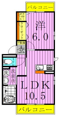 Ｍ　Ｈｏｕｓｅ　Ⅱ 間取り図