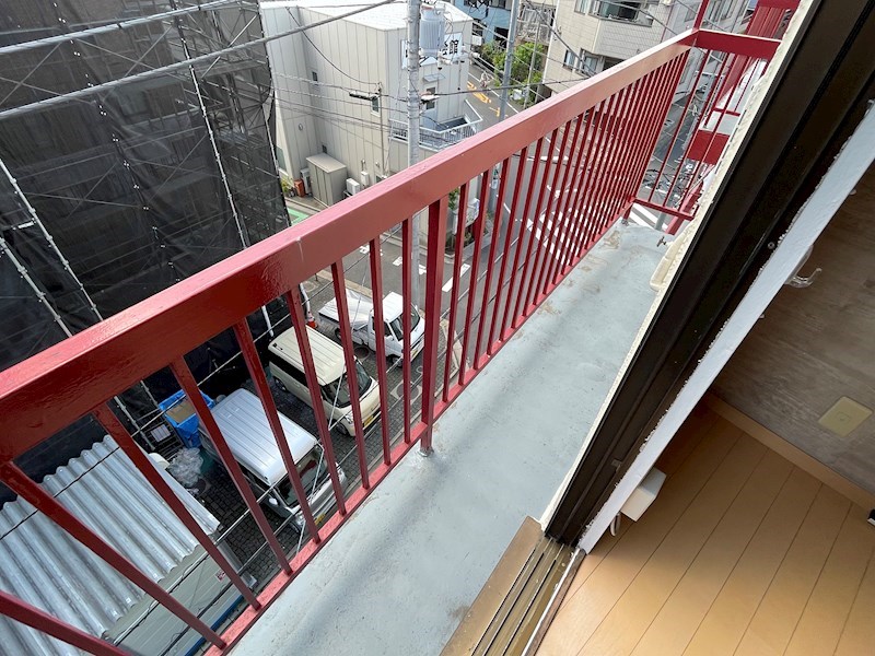 中居町コーポ ベランダ