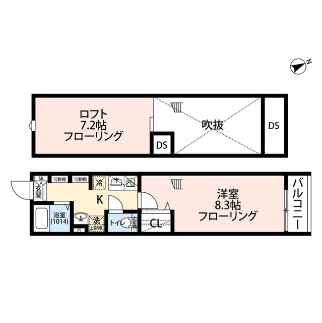 エクセラン馬橋north 303号室 間取り
