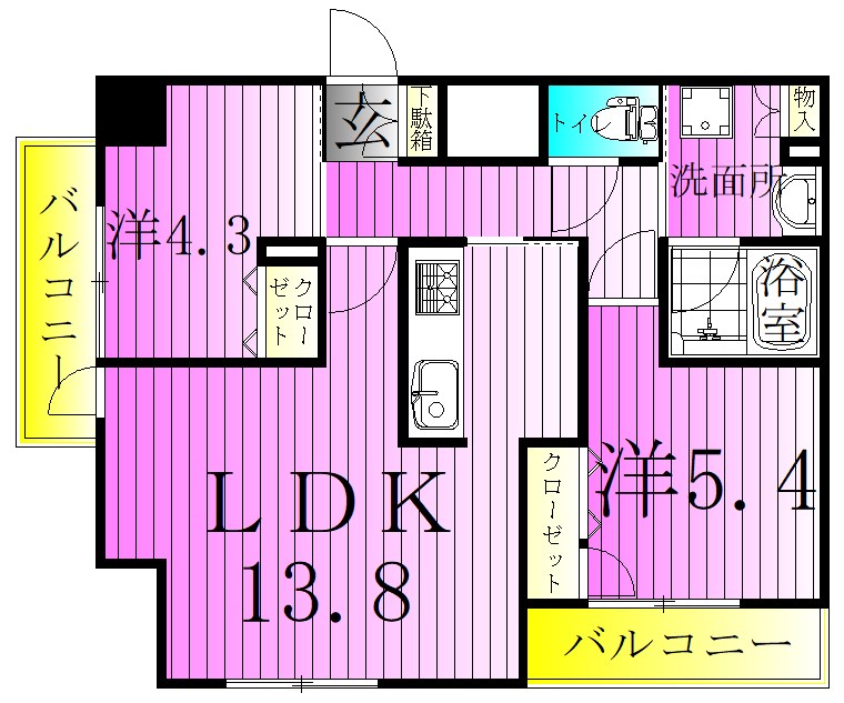 アーバンパーク綾瀬 間取り図