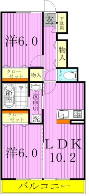 ローレル谷在家 間取り図