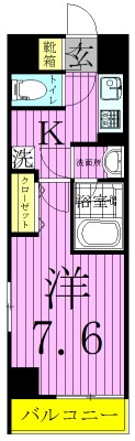 ユリカロゼ西新井 間取り図