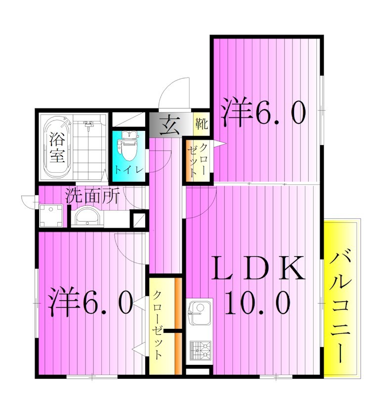 ローテンブルク／ブルージュ 間取り図