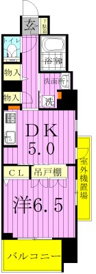 クリオ松戸伍番館 706号室 間取り