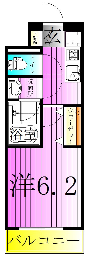 DIPS亀有駅前 間取り図