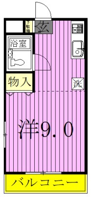 オネスティ柏12番館 105号室 間取り