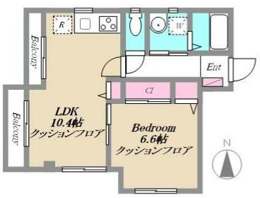 アザレ千住 間取り図