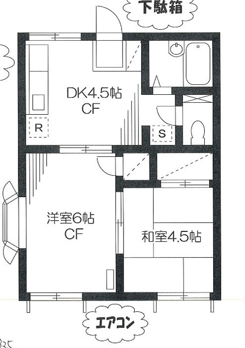 ハイツコスモス 間取り図