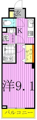 メゾンド・ボナー扇　弐番館 間取り図