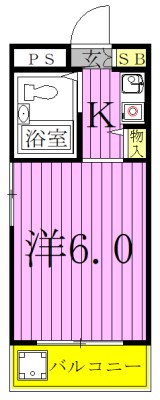 ジュネパレス柏第28 305号室 間取り