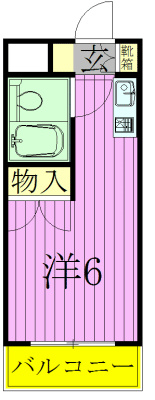 ＴＯＰ八柱第２ 502号室 間取り