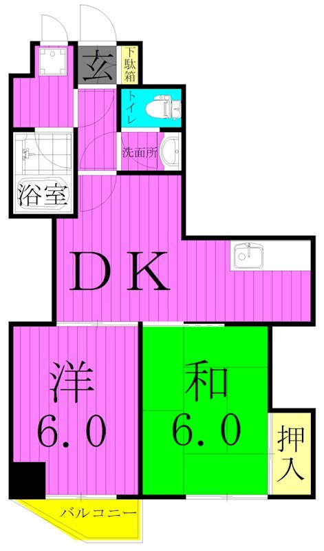 JLBグランエクリュ五反野 間取り図