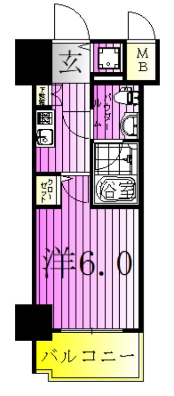 プラシア北千住 間取り図