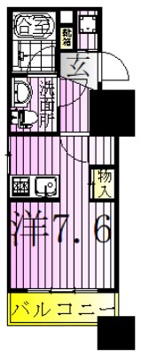 プラシア北千住 間取り図