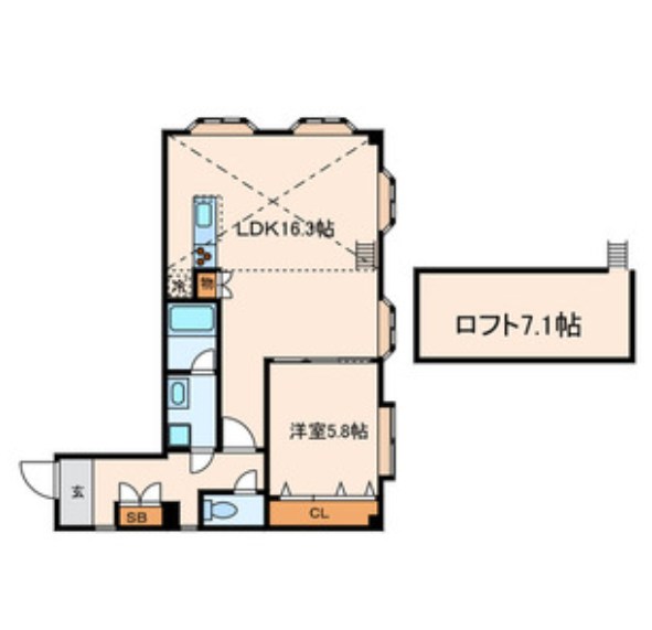 アルビオンカネコⅡ 間取り図