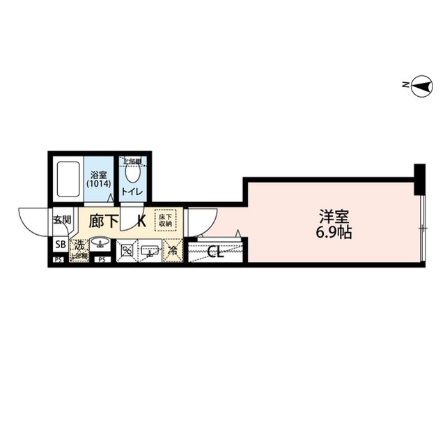 エクセラン南千住 間取り図