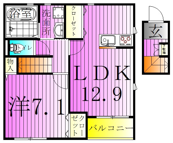 カトライア 間取り図