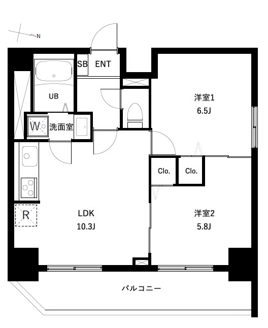 アーバンパーク扇大橋 間取り図