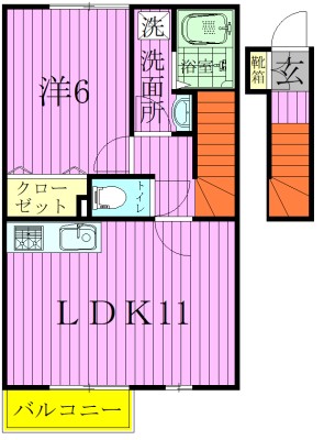 リバーサイド　ホシノ５ 間取り図