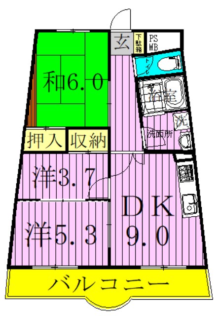 フォーラム北綾瀬 間取り図