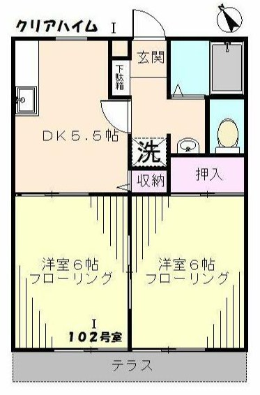 クリアハイムⅠ 間取り