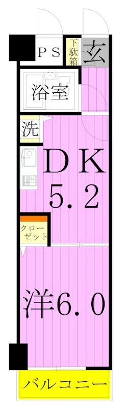 ライオンズマンション梅島第2 間取り図