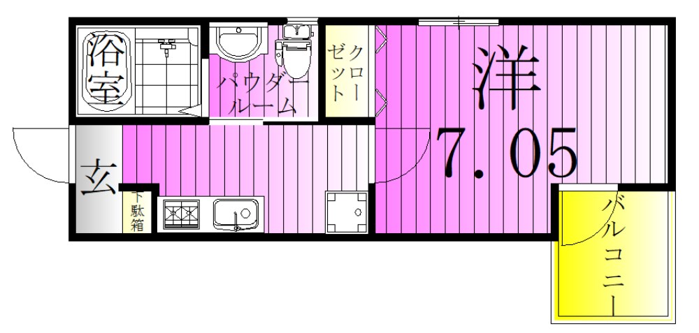 NSGATE五反野two 間取り図