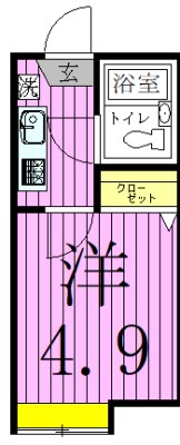 プラム梅島Ｂ 間取り図
