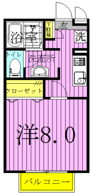 エスポワール 101号室 間取り