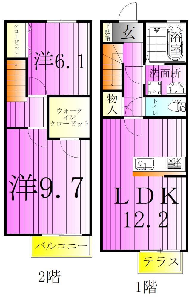 セレーナ西新井 間取り図